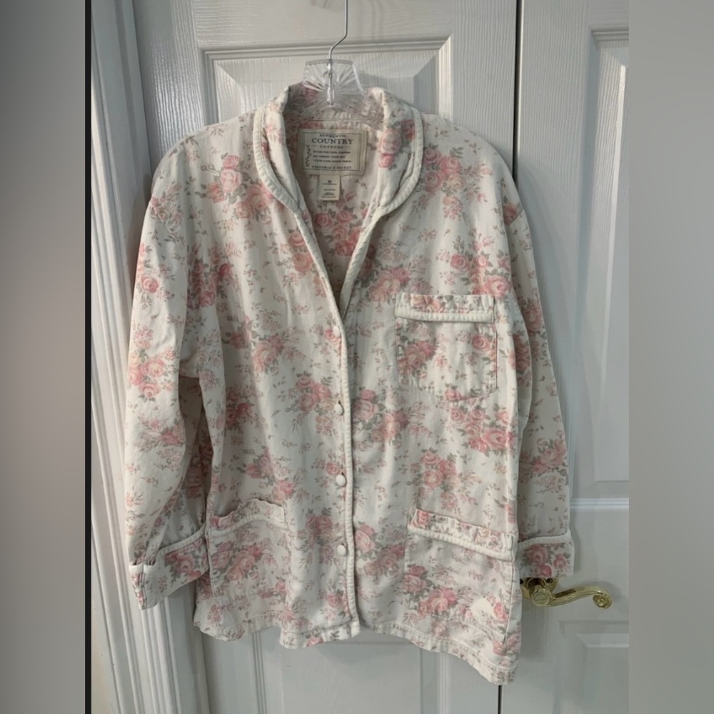Vintage Victoria’s Secret Authentic Country Cotton Rose Sleep Top Cottagecore